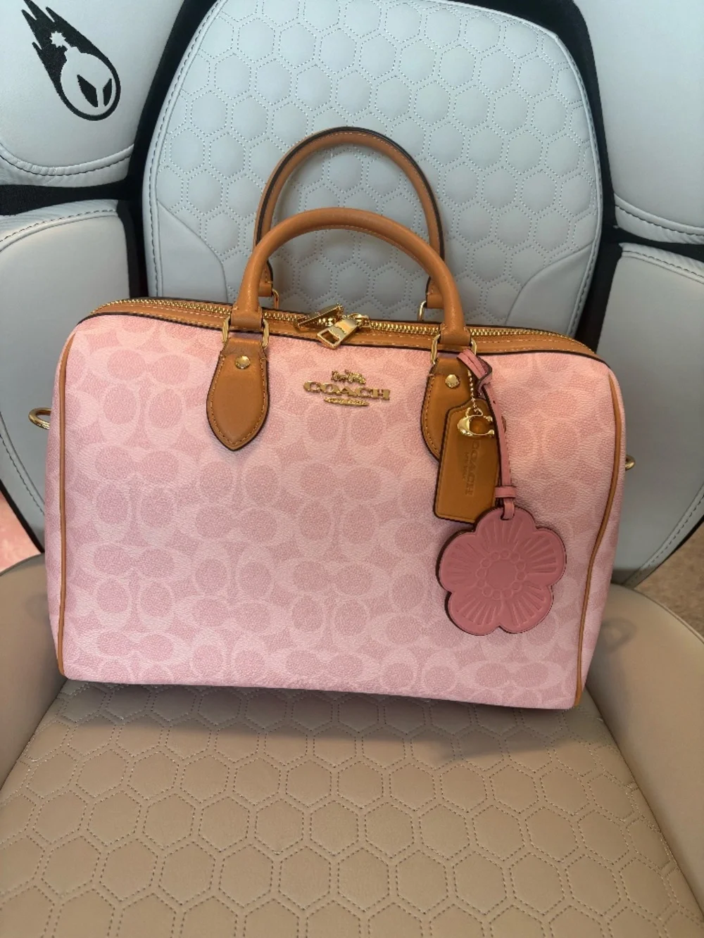 Coach signature coated